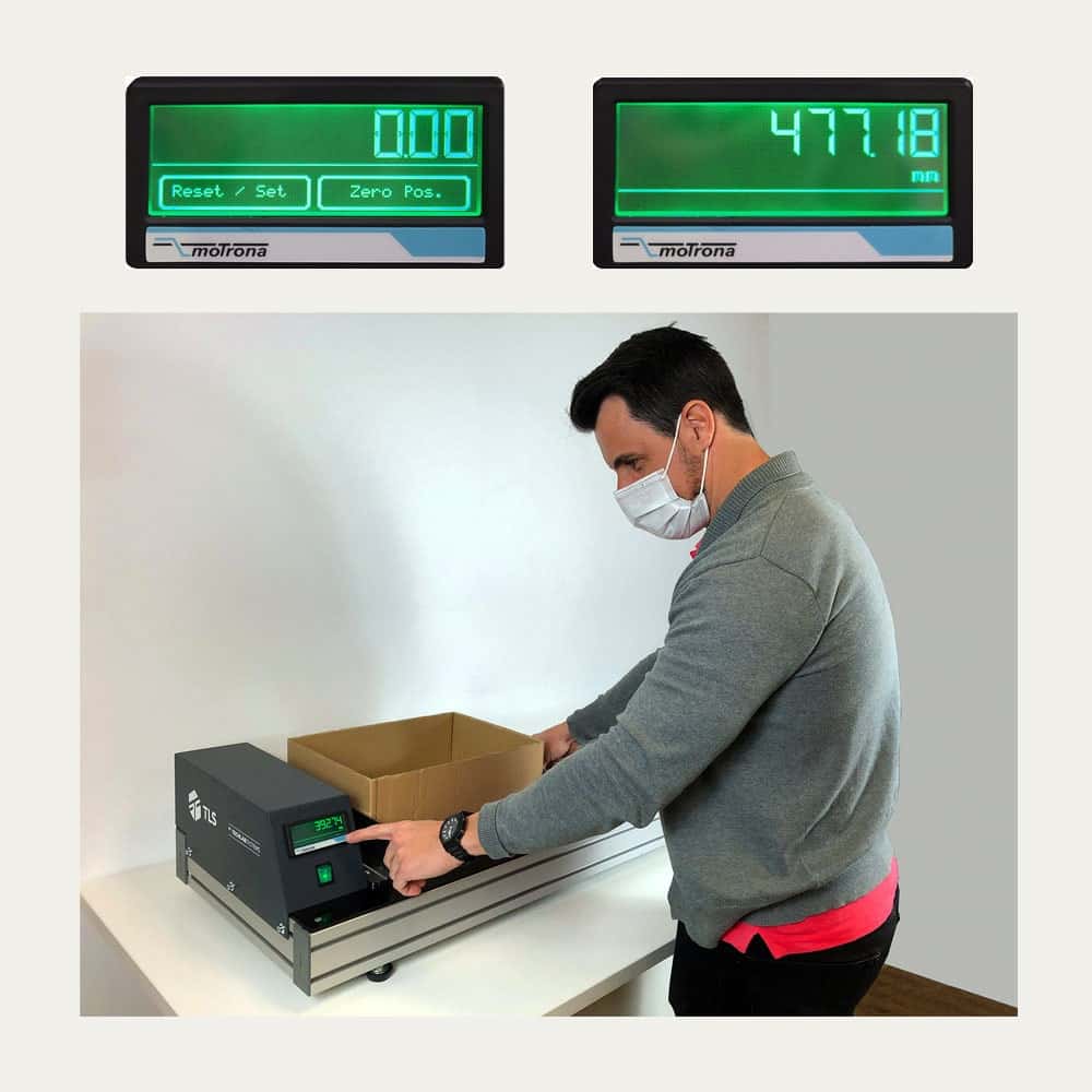 Measuring equipment for small containers and packaging dimensions model PG-10